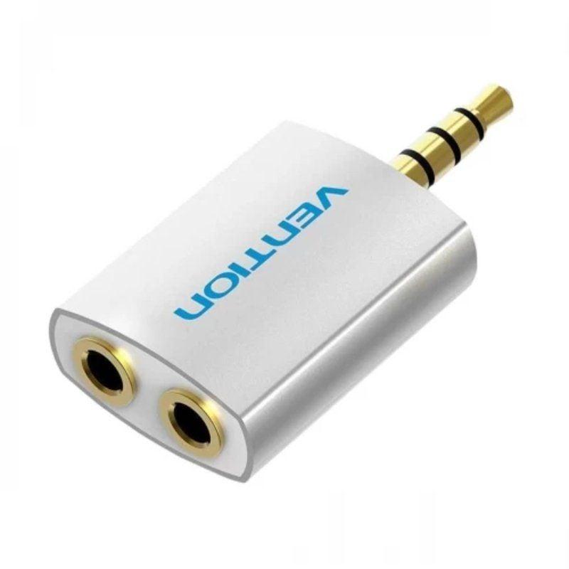 Adaptador Audio Vention BDAW0/ Jack 3.5 Macho - 2x Jack 3.5 Hembra/ Blanco Adaptador Audio Vention BDAW0/ Jack 3.5 Macho - 2x Jack 3.5 Hembra/ Blanco
