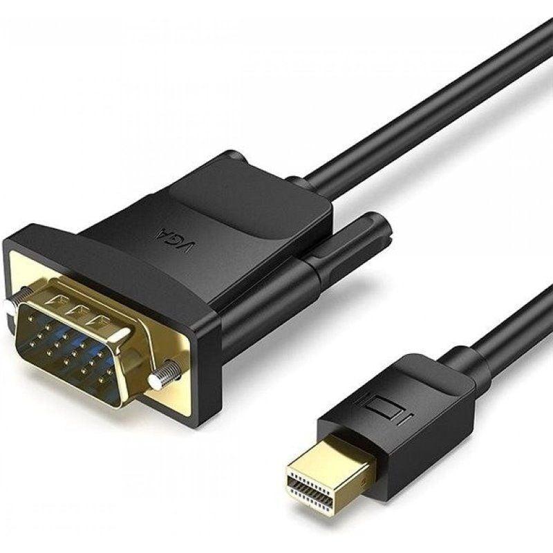 Comprar Cabo Conversor Vention HFDBH | Mini DisplayPort Macho - VGA Fêmea | 2m | Preto