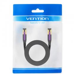 Cabo de Rede RJ45 STP Vention ICABD Cat.7 | 50cm | Preto