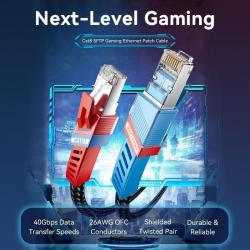 Cabo de Rede RJ45 SFTP Vention IKJBD Cat.8 | Gaming | 50 cm | Preto online