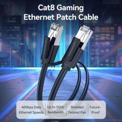 Cabo de Rede RJ45 SFTP Vention IKKBF Cat.8 | 1m | Preto online