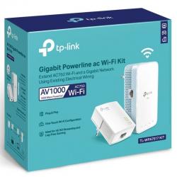 Kit adaptador Powerline TP-Link TL-WPA7517 1000 Mbps |Alcance 300 m | Pacote com 2