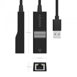 Adaptador USB 3.0 - RJ45 Aisens A106-0766 | 1000Mbps