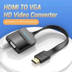 Cabo Conversor Vention | HDMI Macho- VGA Fêmea | 15cm | Preto online
