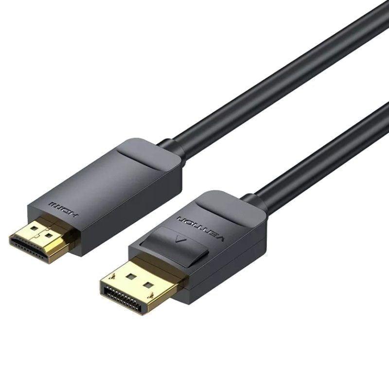 Cable Conversor Vention HAGBG/ DisplayPort Macho - HDMI 4K Macho/ 1.5m/ Negro Cable Conversor Vention HAGBG/ DisplayPort Macho - HDMI 4K Macho/ 1.5m/ Negro