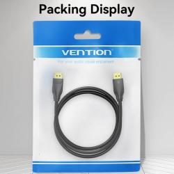 Cabo DisplayPort 1.4  Vention HCDBH | 8k | DisplayPort Macho - DisplayPort Macho | 2m | Preto