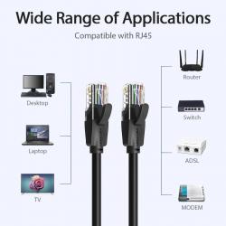 Cabo de Rede RJ45 UTP Vention IBEBF  | Cat.6 | 1m | Preto barato