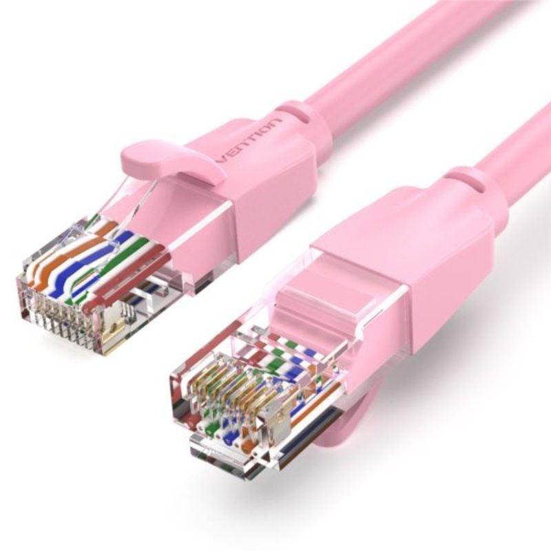 Cable de Red RJ45 UTP Vention IBEPF Cat.6/ 1m/ Rosa Cable de Red RJ45 UTP Vention IBEPF Cat.6/ 1m/ Rosa
