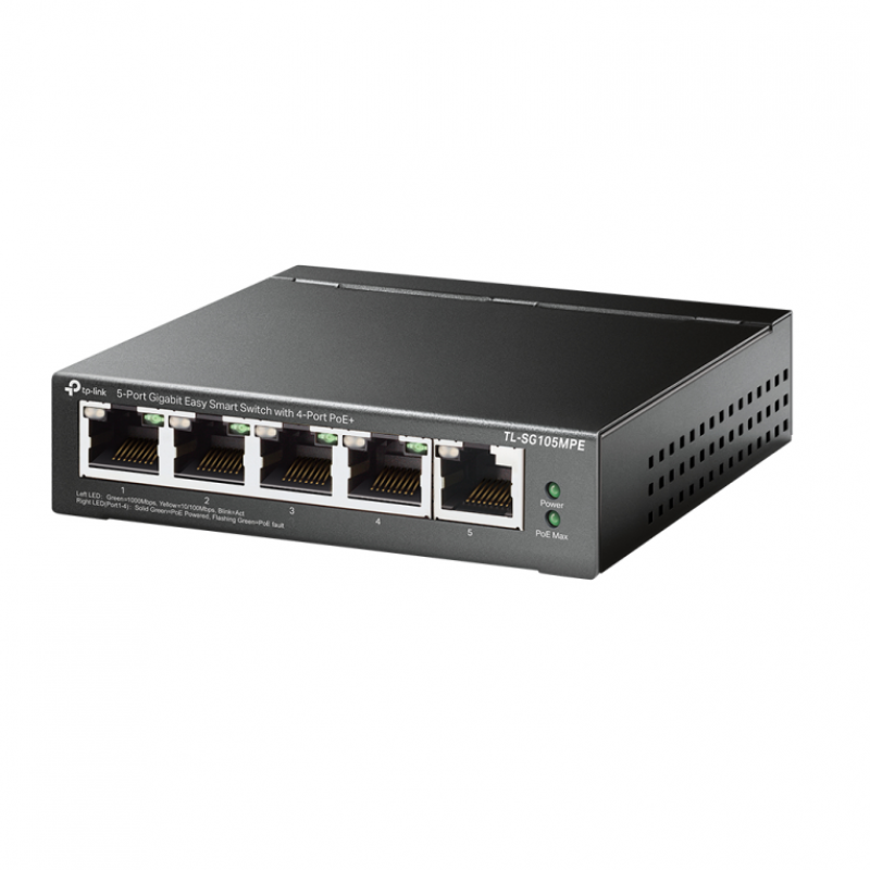 Comprar SWITCH TP-LINK PROFESSIONAL  5 Portas GIGABIT | EASY SMART | 4 PORT POE+