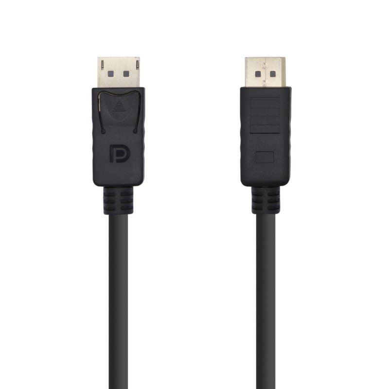 Comprar Cabo DisplayPort 1.2 4K Aisens A124-0387 | DisplayPort Macho - DisplayPort Macho | 5W | 2300Mbps | 5m | Preto