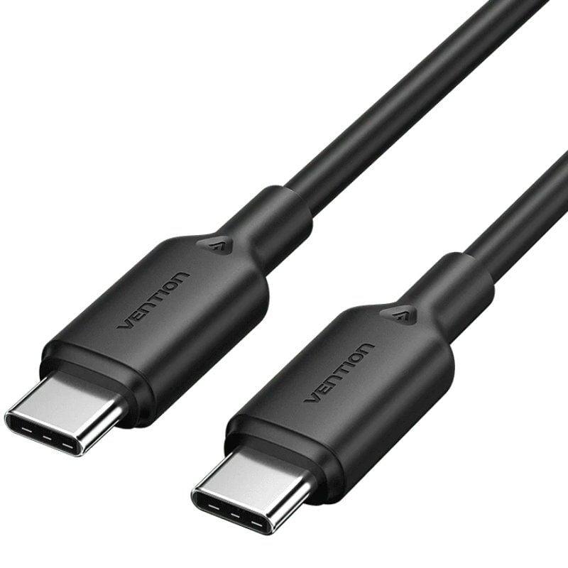 Cable USB 2.0 Tipo-C 3A Vention TRCBF/ USB Tipo-C Macho - USB Tipo-C Macho/ Hasta 60W/ 480Mbps/ 1m/ Negro Cable USB 2.0 Tipo-C 3A Vention TRCBF/ USB Tipo-C Macho - USB Tipo-C Macho/ Hasta 60W/ 480Mbps/ 1m/ Negro