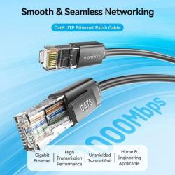 Cabo de Rede RJ45 UTP Vention IBRBH Cat.6 | 2m | Preto online