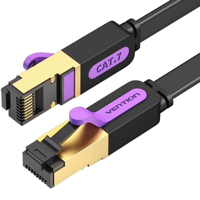 Cable de Red RJ45 SFTP Vention ICDBD Cat.7/ 50cm/ Negro Cable de Red RJ45 SFTP Vention ICDBD Cat.7/ 50cm/ Negro