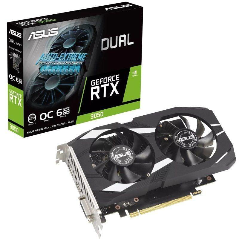Comprar Tarjeta Gráfica Asus Dual GeForce RTX 3050 OC Edition | 6GB GDDR6
