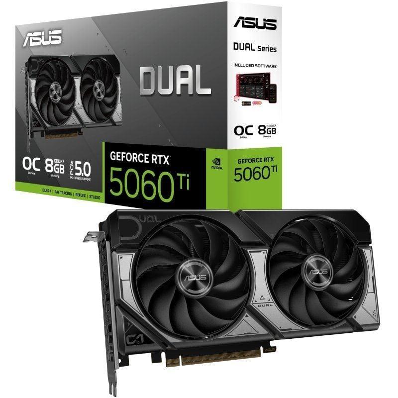 Comprar Tarjeta Gráfica Asus Dual GeForce RTX 5060 Ti OC | 8GB GDDR7
