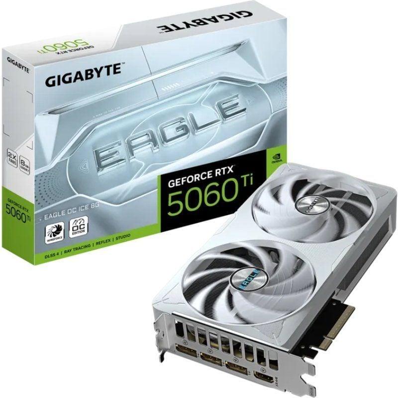 Comprar Tarjeta Gráfica Gigabyte GeForce RTX 5060 Ti Eagle OC ICE | 8GB GDDR7