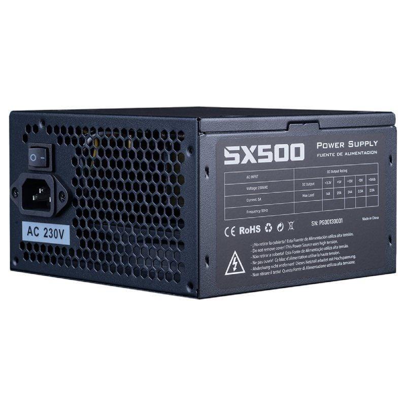 Fuente de Alimentación Hiditec SX 500 BULK/ 500W/ Ventilador 12cm/ Incluye cable de alimentación 1.5m Fuente de Alimentación Hiditec SX 500 BULK/ 500W/ Ventilador 12cm/ Incluye cable de alimentación 1.5m