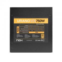 Fonte de alimentação Nox Urano VX | 750W  | Ventilador 14cm | 80 Plus Bronze