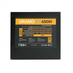 Fonte de alimentação Nox Urano VX | 650 W | Ventoinha de 12 cm | Bronze 80 Plus