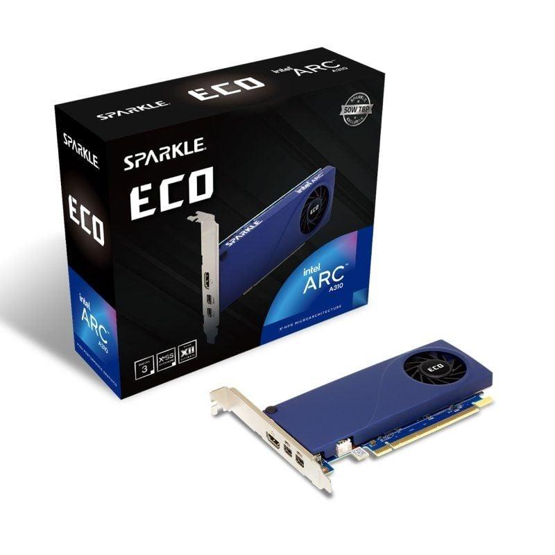 Comprar Tarjeta Gráfica Sparkle Intel Arc A310 ECO | 4GB GDDR6 | Compativel com Perfil Baixo