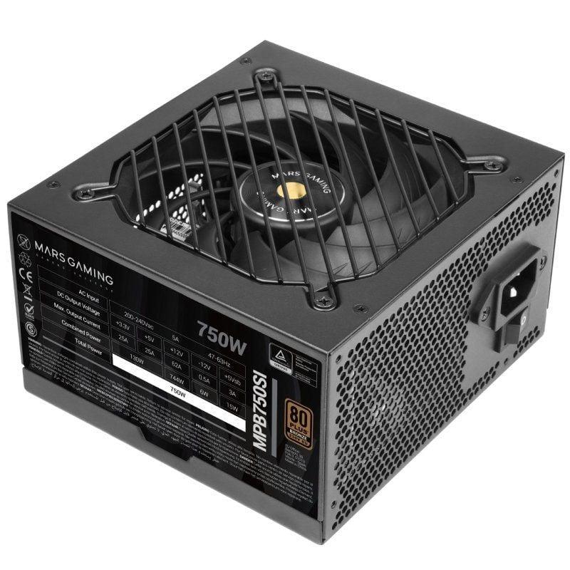 Comprar Fonte de alimentação Mars Gaming MPB750SI | 750 W | Ventoinha de 12 cm | Bronze 80 Plus