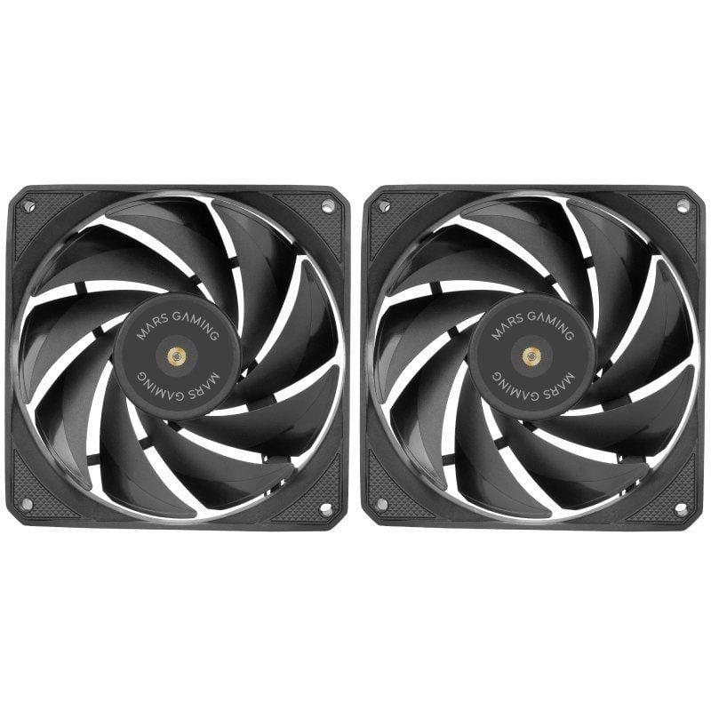 Pack 2 Ventiladores Mars Gaming MF-NCLX2/ 12cm Pack 2 Ventiladores Mars Gaming MF-NCLX2/ 12cm