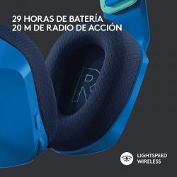 Auscultadores  gamer sem fio Logitech G733 com microfone | Azul