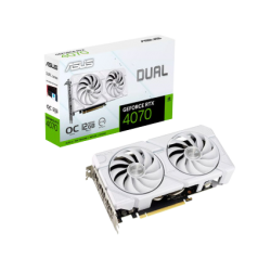Tarjeta Gráfica ASUS Dual GeForce RTX 4070 EVO White OC Edition 12GB GDDR6X DLSS3