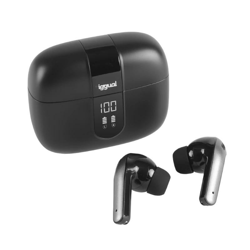 Comprar AURICULARES IGGUAL TRUE SOUND (IGG319345) | MICROFONE | BLUETOOTH 5.3 | PRETO