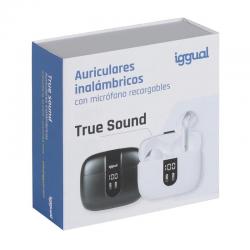 AURICULARES IGGUAL TRUE SOUND (IGG319345) | MICROFONE | BLUETOOTH 5.3 | PRETO