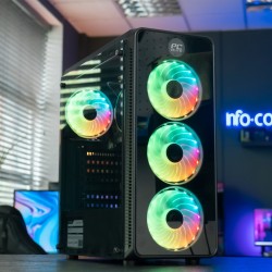 PcElite DELTA Gaming | AMD RYZEN 5 5600X |16 GB DDR4 | 1TB NVME + 2TB HDD | RTX 3050 6 GB