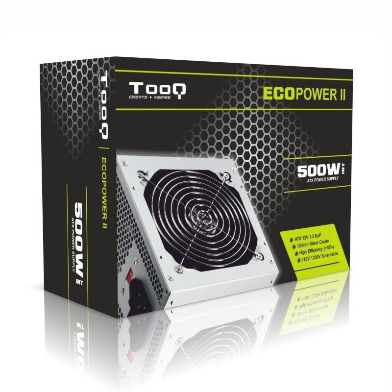 TooQ TQEP-500SSE-O - Fonte de Alimentação TooQ TQEP-500SSE-O - Fonte de Alimentação