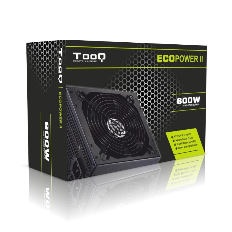 TooQ TQEP-600SP - Fonte de Alimentação TooQ TQEP-600SP - Fonte de Alimentação
