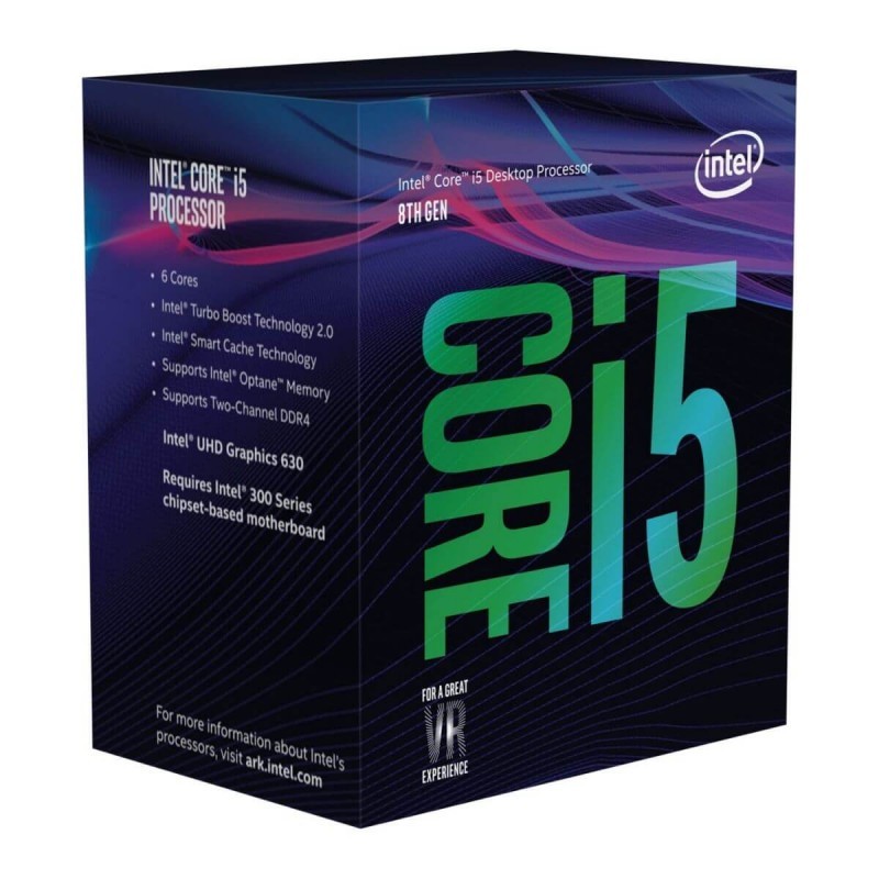 Processador Intel Core i5-8400 Hexa-Core 2.8GHz c/ Turbo 4.0GHz 9MB Skt1151 Processador Intel Core i5-8400 Hexa-Core 2.8GHz c/ Turbo 4.0GHz 9MB Skt1151