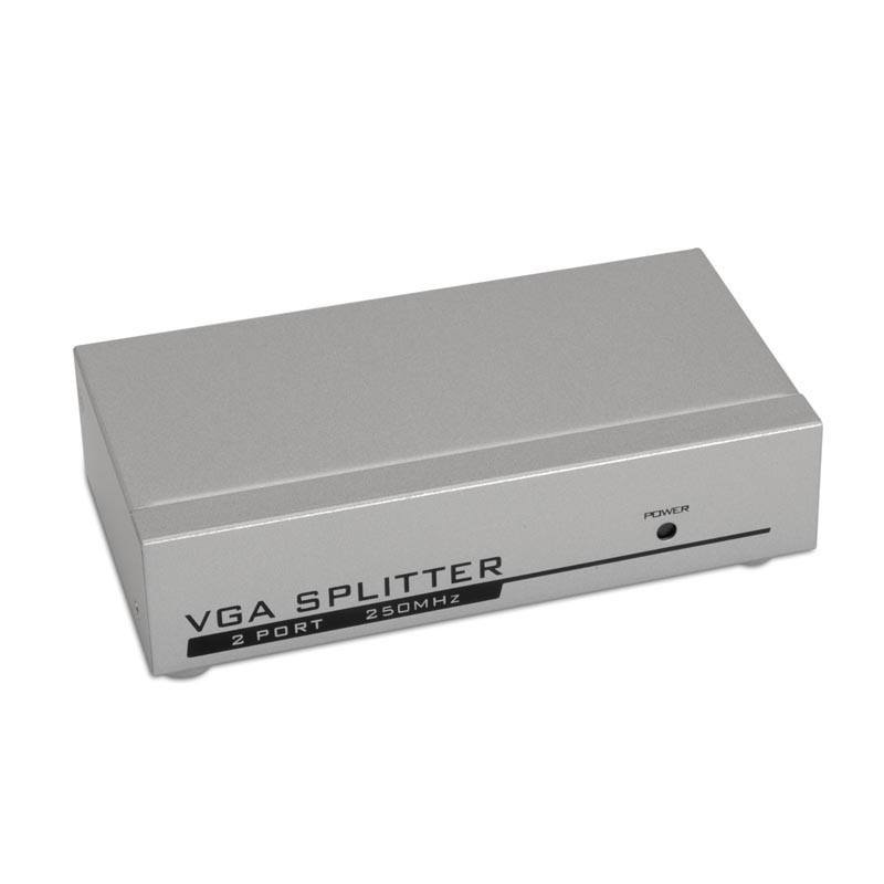 SPLITTER VGA PARA 2 MONITORES COM ALIMENTAÇÃO SPLITTER VGA PARA 2 MONITORES COM ALIMENTAÇÃO