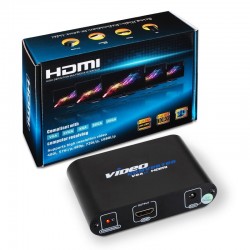 Conversor SVGA+AUDIO a HDMI COM ALIM. SVGA/H+JACK 3.5/H-HDMI/H PRETO barato