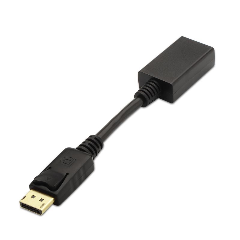 CONVERSOR DISPLAYPORT A HDMI DP/M-HDMI/H PRETO 15 CM CONVERSOR DISPLAYPORT A HDMI DP/M-HDMI/H PRETO 15 CM