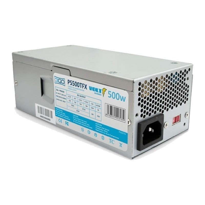 FUENTE DE ALIMENTACI
N TFX 3GO PS500TFX 500W 20+4 PINES 2*SATA VENTILADOR 8CM FUENTE DE ALIMENTACI
N TFX 3GO PS500TFX 500W 20+4 PINES 2*SATA VENTILADOR 8CM