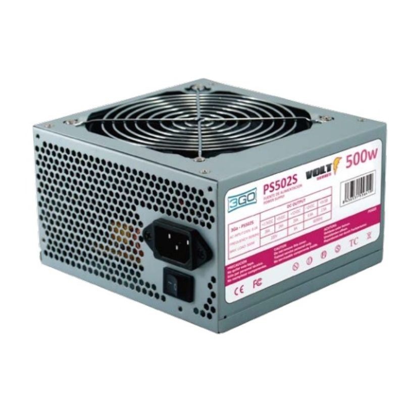 FUENTE DE ALIMENTACI
N ATX 3GO PS502S 500W VENTILADOR 12CM FUENTE DE ALIMENTACI
N ATX 3GO PS502S 500W VENTILADOR 12CM