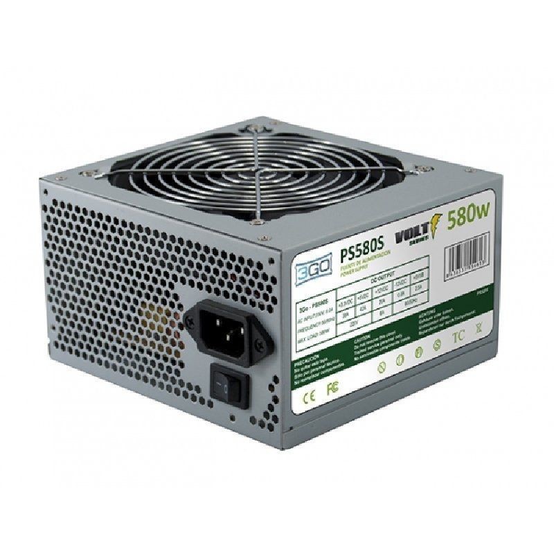 Comprar FONTE ALIMENTAÇÃO 3GO PS580S   580W   20+4PIN   2*SATA   VENTILADOR 12CM   PFC PASIVO