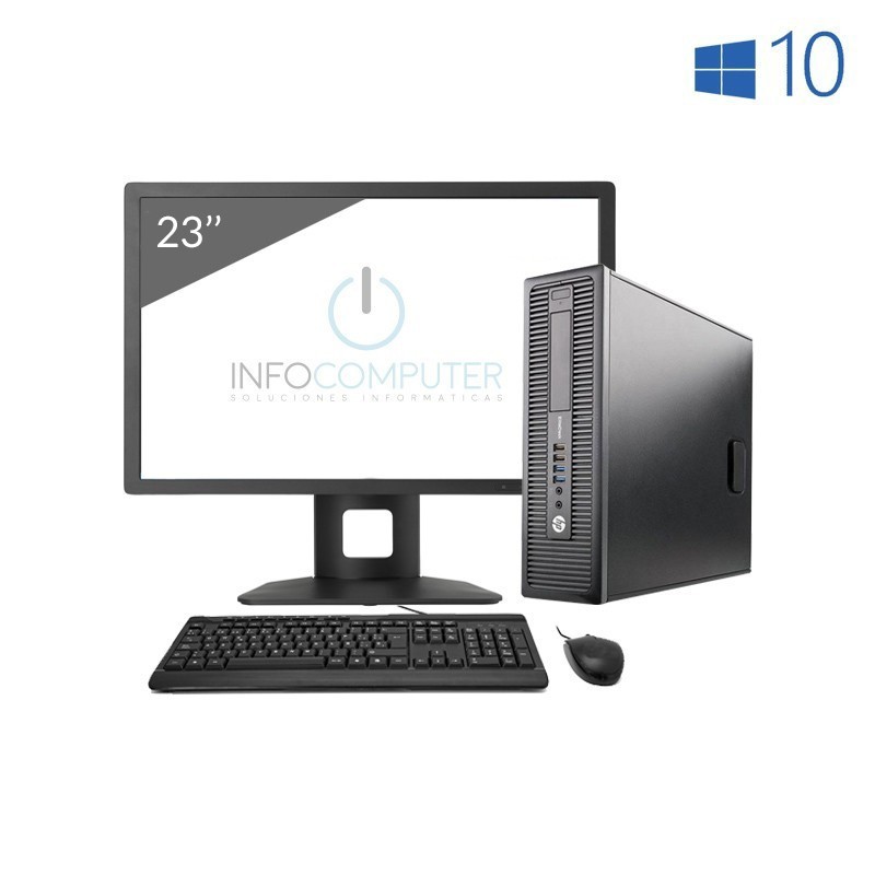 Comprar HP EliteDesk 800 G1 SFF Core i5 4570 3.2GHz | 16 GB | 240 SSD | WIFI | WIN 10 | LCD 23"