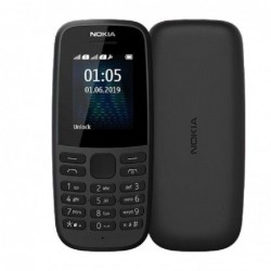 TELÉFONO MÓVIL NOKIA 105 4TH EDITION NEGRO   PANTALLA 1.8' QVGA   4MB RAM   4MB ROM   DUAL SIM   BAT.800MAH