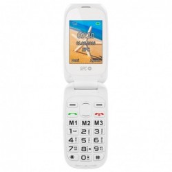 Teléfono móvil LIBRE SPC HARMONY BLANCO   DOBLE PANTALLA   TECLAS GRANDES   DUAL SIM   C mara   TECLA SOS   BAT LITIO