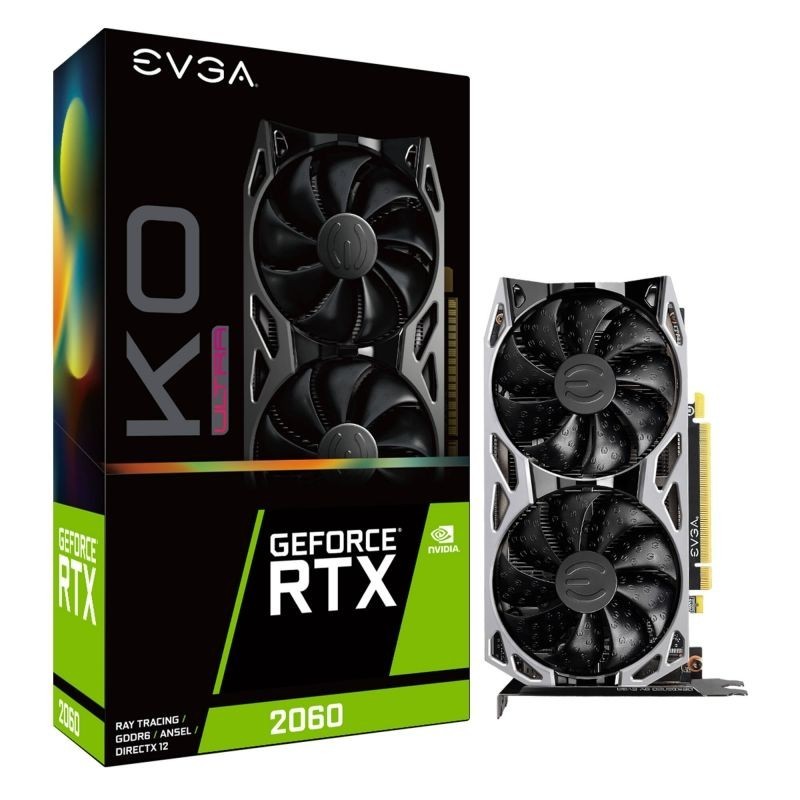 Comprar TARJETA GRÁFICA EVGA GEFORCE RTX 2060 KO ULTRA gaming   6GB GDDR6    755 MHZ   PCI 3.0   HDMI   DISPLAYPORT   DVI D