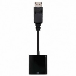 ADAPTADOR DISPLAYPORT A SVGA NANOCABLE 10.16.0602   CONECTORES DISPLAYPORT/M SVGA/H   NEGRO   15CM