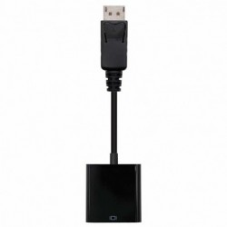 ADAPTADOR DISPLAYPORT A SVGA NANOCABLE 10.16.0602   CONECTORES DISPLAYPORT/M SVGA/H   NEGRO   15CM