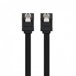 Comprar CABLE SATA III CON ANCLAJES NANOCABLE 10.18.1001 BK   VELOCIDAD HASTA 6GBP/S   0.5M   NEGRO