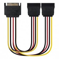 Comprar ADAPTADOR DE ALIMENTAÇÃO NANOCABO 10.19.0103   CONECTORES 1*SATA MACHO/2*SATA FÊMEA   20CM