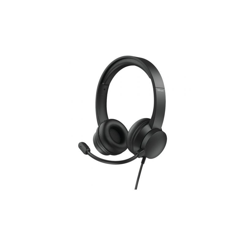 Comprar Auriculares Trust HS-200 On-Ear 24186  con Microfono  USB  Negros