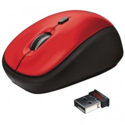 Comprar Raton Mini Inalambrico Trust YVI  Hasta 1600 DPI  Rojo